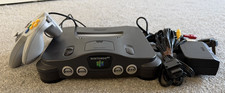 Nintendo 64 Console, Controller, Memory Pak, Power & AV Cables Tested & Working