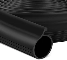 16.5FT Garage Door Bottom Seal Rubber 0.19'' P Bulb Bottom Garage Door Weather S