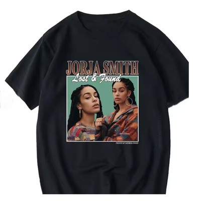 Lost & Found Jorja Smith Singer all size Cotton Black Unisex t-shirt CH210