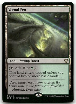 Vernal Fen #419 (NM) Commander: Secrets of Strixhaven SOC Magic MTG
