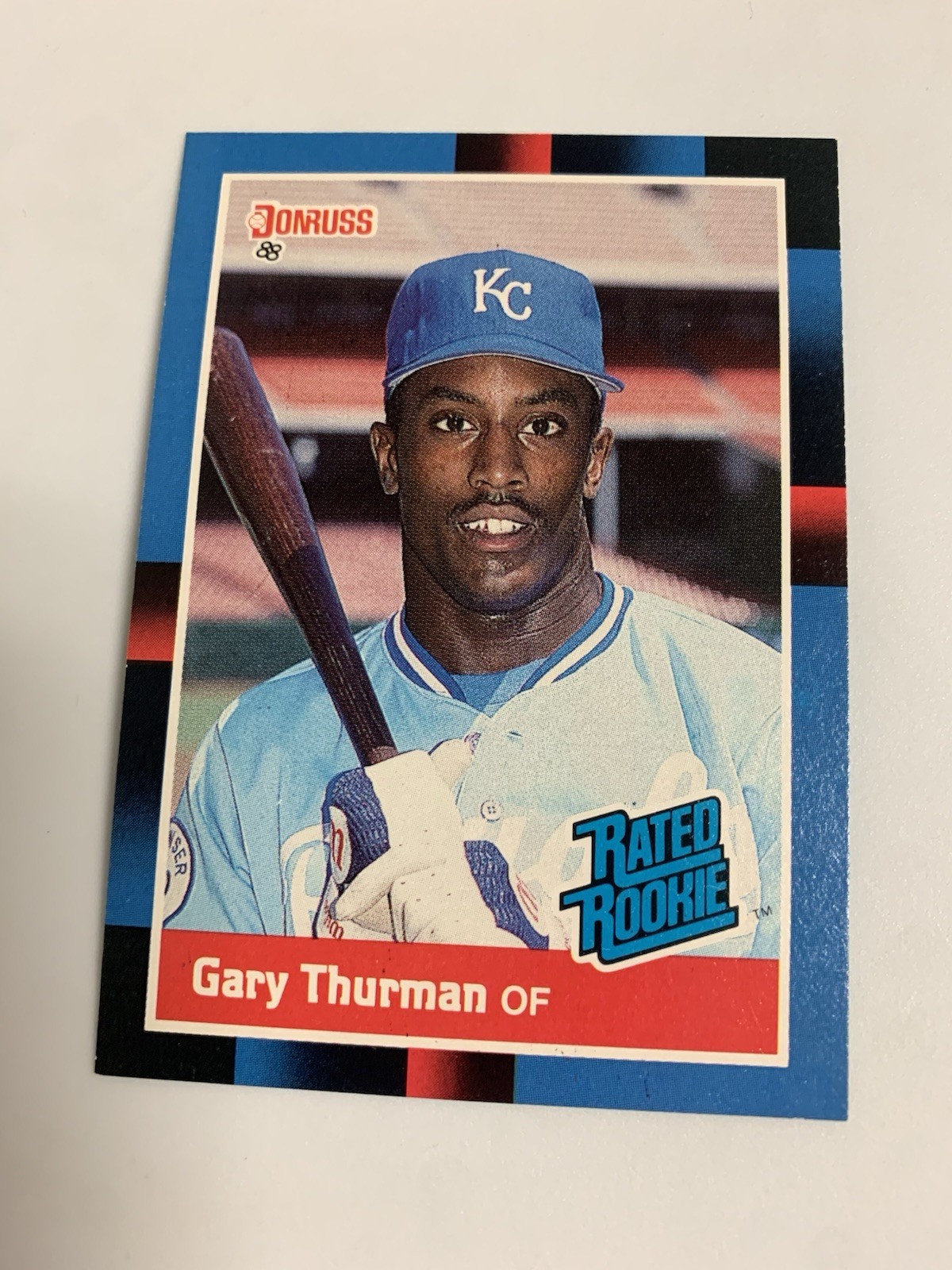 1988 Donruss Rated Rookie Gary Thurman Kansas City Royals 