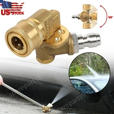 1 Piece Pivoting Coupler High Pressure 1/4" Quick Connect Rotary Adapter 5 Gears