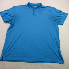 Callaway Shirt Mens 2X Short Sleeve Blue Golf Polo Casual Opti-Dri Lightweight