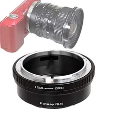 Fotasy Canon FD Lens to Sony E-Mount Adapter, FD to E-Mount, Canon FD Adapter to