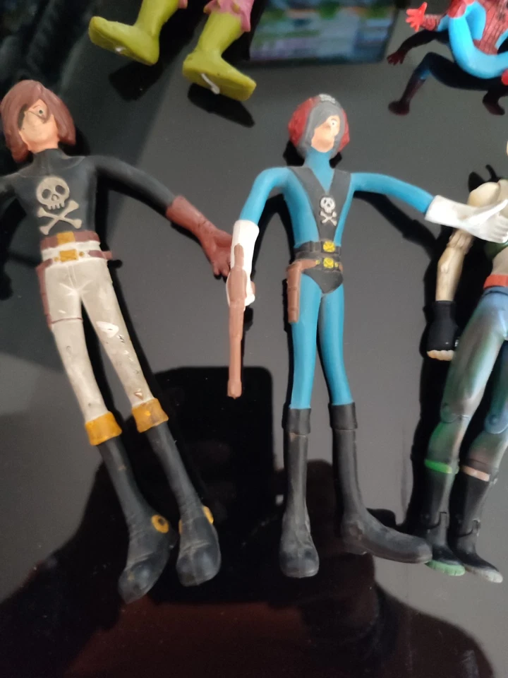 lotto action figure In Gomma e Plastica Vintage Molto Belli Come Ricordi - Immagine 4 di 4