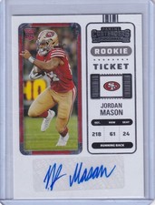 Jordan Mason 2022 Panini Contenders Rookie Ticket Rc Auto