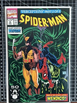 Spider-Man #9 (1990)  Classic Todd McFarlane Pt 2 Wolverine Marvel Comics
