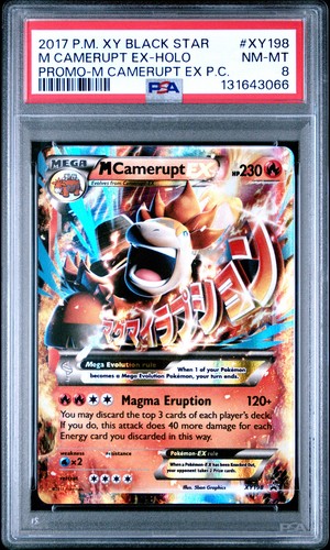 M Camerupt-EX graded PSA 8 for sale on eBay