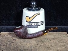 Briarworks USA OR02 Long-shank Sandblasted Strawberry Estate Pipe