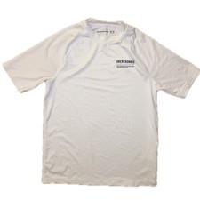 Abercrombie Kids Rash Guard Boys White A F Logo Swim Shirt Size 13/14