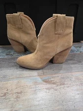 Dingo Flannie DI-342 Womens LEATHER Slip On Ankle & Booties Boots With TAGS $130