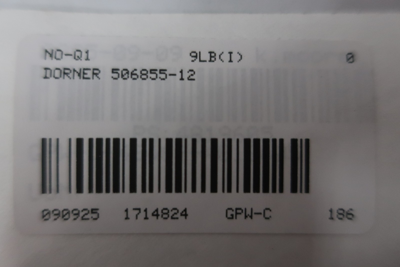 Dorner 506855-12 Spindle Drive 12in Other Conveyor Parts And Accessory