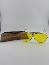 Vintage Ray-Ban Shooter Bullet Sunglasses B L 1/10 12K GF Yellow Bausch  Lomb