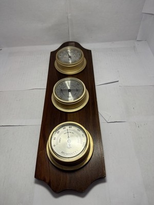 Vintage Taylor Pinehurst Collection Weather Station Barometer Thermometer