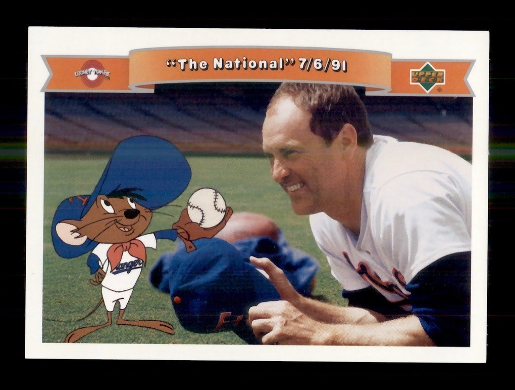 1991 UPPER DECK LOONEY TUNES COMIC BALL 2 THE NATIONAL PROMO NOLAN RYAN