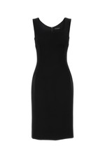 DOLCE & GABBANA Black Wool Dress New & Authentic