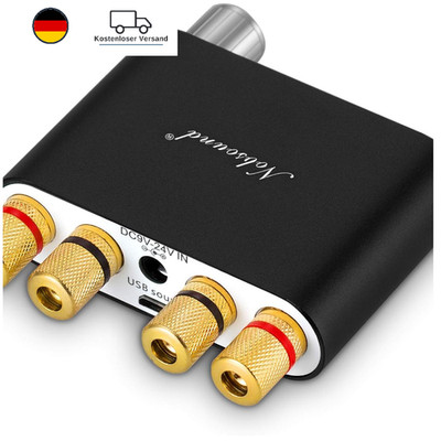 Nobsound NS-10G Bluetooth 5.0 Verstärker 100W HiFi Stereo mit Netzteil schwarz