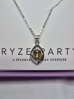 Ryze Necklace MS. Ivy League CZ AS. White Frost CZ On 925 Sterling Silver 