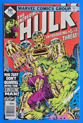 Hulk 213 Jack Hearts Very Rare 30 CENT DIAMOND Price Variant Marvel '77 Newstand