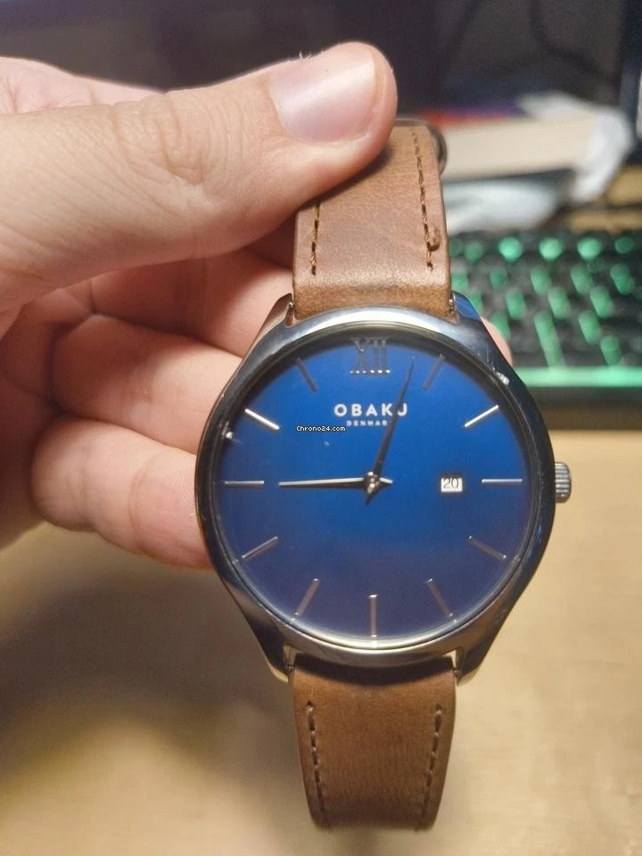 Obaku Urt Lille Blue Mother-Of-Pearl Dial Two-Tone Ceramic 36mm Unisex Watch Obaku Urt Lille Watches - Jomashop main image 4