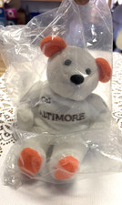 Salvinos Bammers Cal Ripken 8 White 7th Inning Stretch Beanie Plush Bear NEW