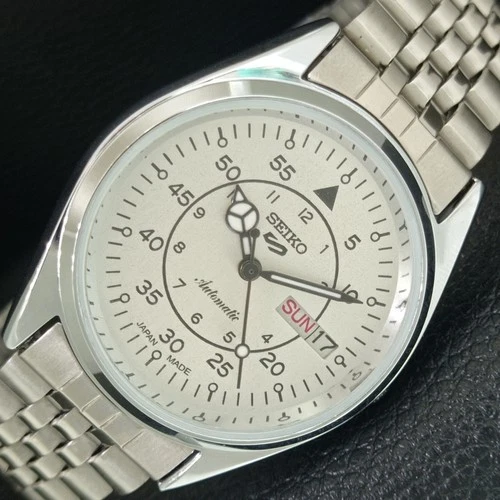 AUTOMATIC VINTAGE REFURBISHED SEIKO 5 6309A JAPAN MENS SILVER WATCH a442286-1