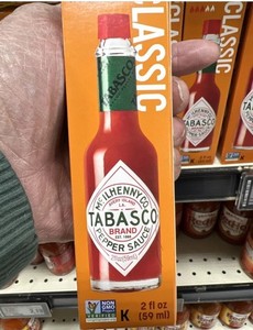 Tabasco Red Pepper Hot Sauce 2 fl oz (59 mL) Gluten Free Non GMO Pantry