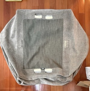 Lovesac Sactional Grey Herringbone Standard Side Cushion Base Cover