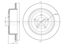 Bremssatz (2 Bremsscheiben) METELLI 23-1684C DODGE NITRO 2.8 CRD 4WD 4x4