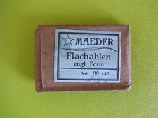 Plattoerter, Flachahlen engl. Form, Maeder, 60 mm, 25 Stück, unbenutzt, 