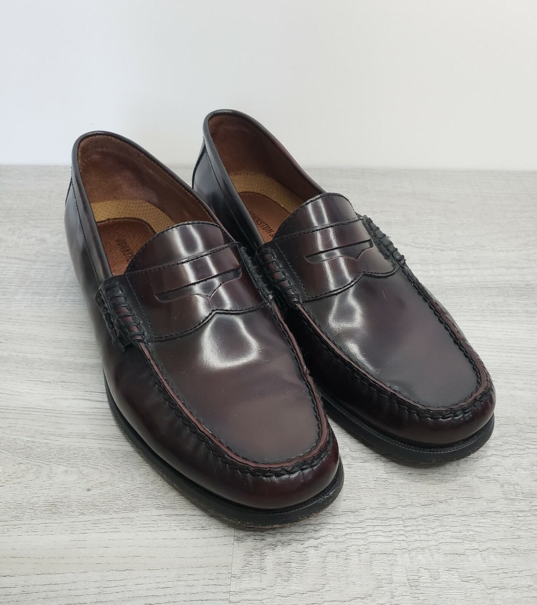 johnston&murphy ローファー johnston & murphy Johnston & Murphy Maroon Dress Shoe Loafer 20-6283 | eBay