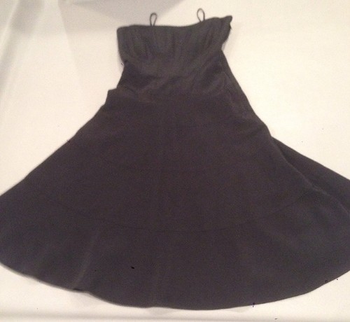 Women's 0 Nicole Miller Black Dress - Picture 5 of 12