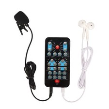 Voice Changer with 10 Sound Changing Modes Handheld Sound Card Functions Voic...