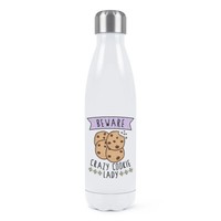 Beware VerrüCkte Cookie Damen Doppelwand Wasserflasche Lustig Essen Kekse Schoko