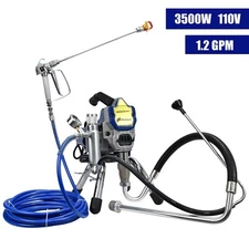 5HP Electric Airless Paint Sprayer High Efficient 3300PSI W/Extension Rod 110V
