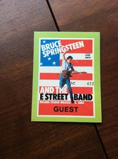 BRUCE SPRINGSTEEN E STREET BAND : PASS GUEST MILANO SAN SIRO 21 GIUGNO 1985