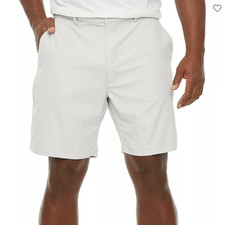 St. John's Bay Big and Tall Golf Short  Sizes 44W, 46W, 48W,  50W, 54W Gray New