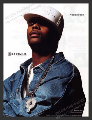 Roca Wear La Familia Memphis Bleek 2000s Print Advertisement Ad 2004