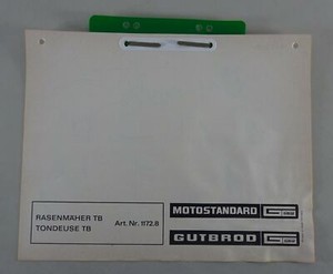 Teilekatalog / Ersatzteilliste Gutbrod Rasenmäher TB