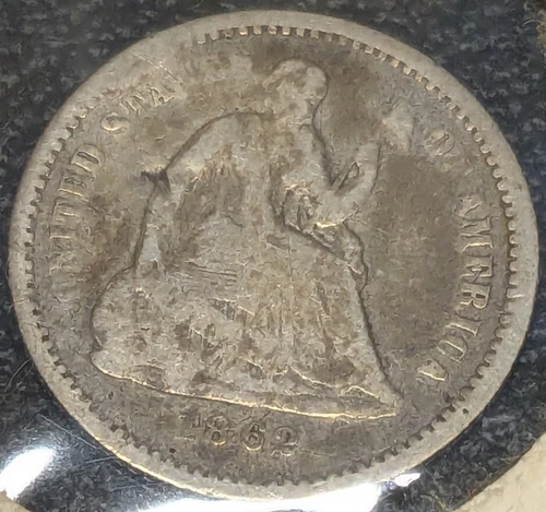 1862-P Seated Liberty Half Dime - Circulated, Ungraded, Good Condition