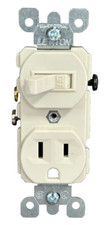 Leviton 5225 Combination Switch & Outlet 15A/...