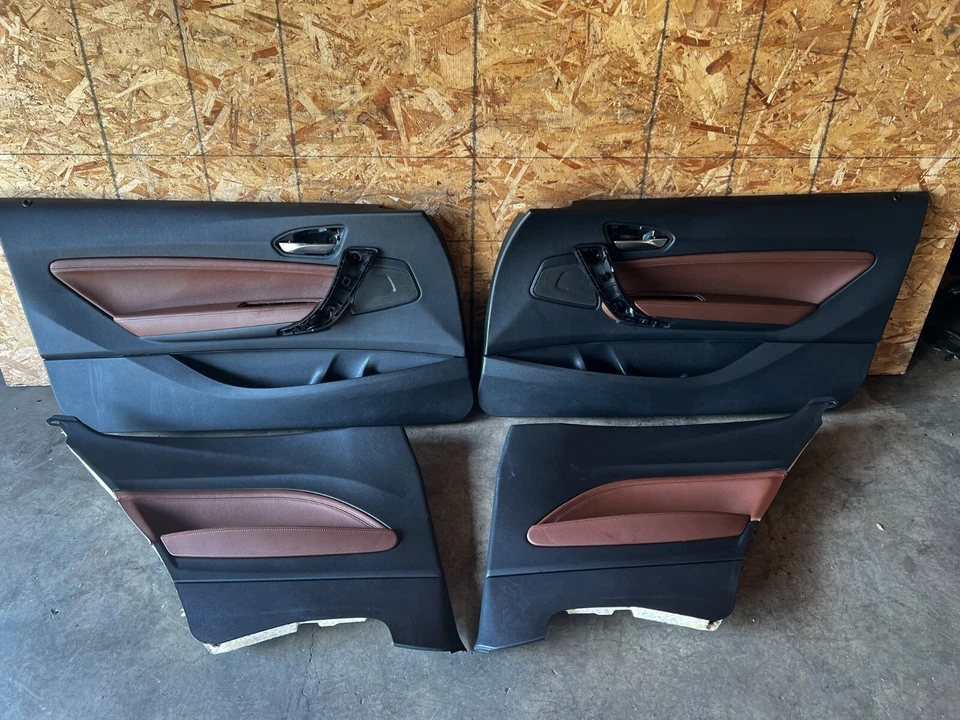 BMW 2014-2021 F22 F87 TERRA MARRÓN CONJUNTO ASIENTOS TÉRMICOS DEPORTIVOS OEM 76K Foto 3 de 4