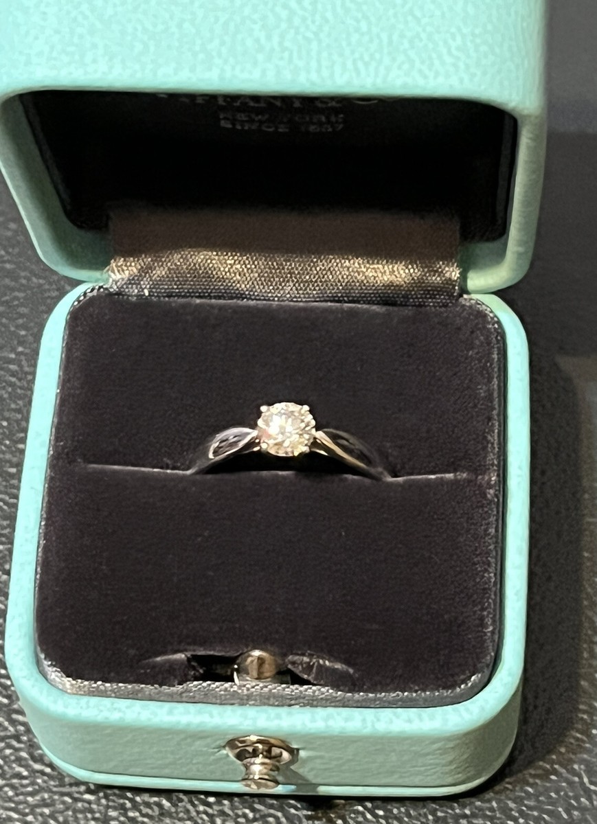 Tiffany Platinum Diamond Solitaire Engagement Ring
