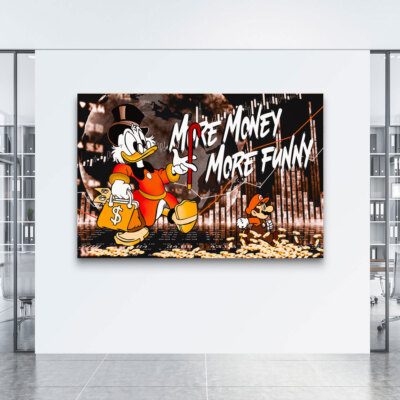 Acrylglasbild Dagobert Wandbild Luxus Wallstreet Deko Pop Art Poster Erfolg