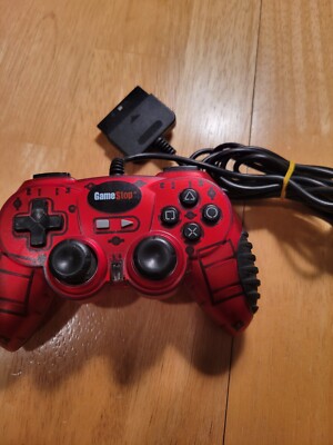  Madcatz (Gamestop) Sony PlayStation PS1 Controller Red Testeted And Working
