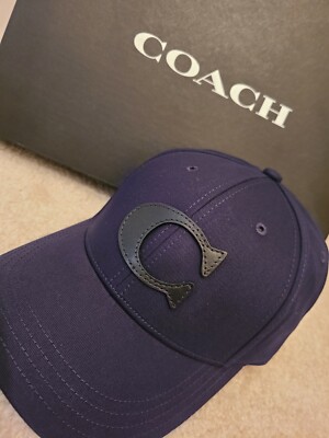 New $169 Coach Limited Edition Men's Cap Navy Adjustable Size