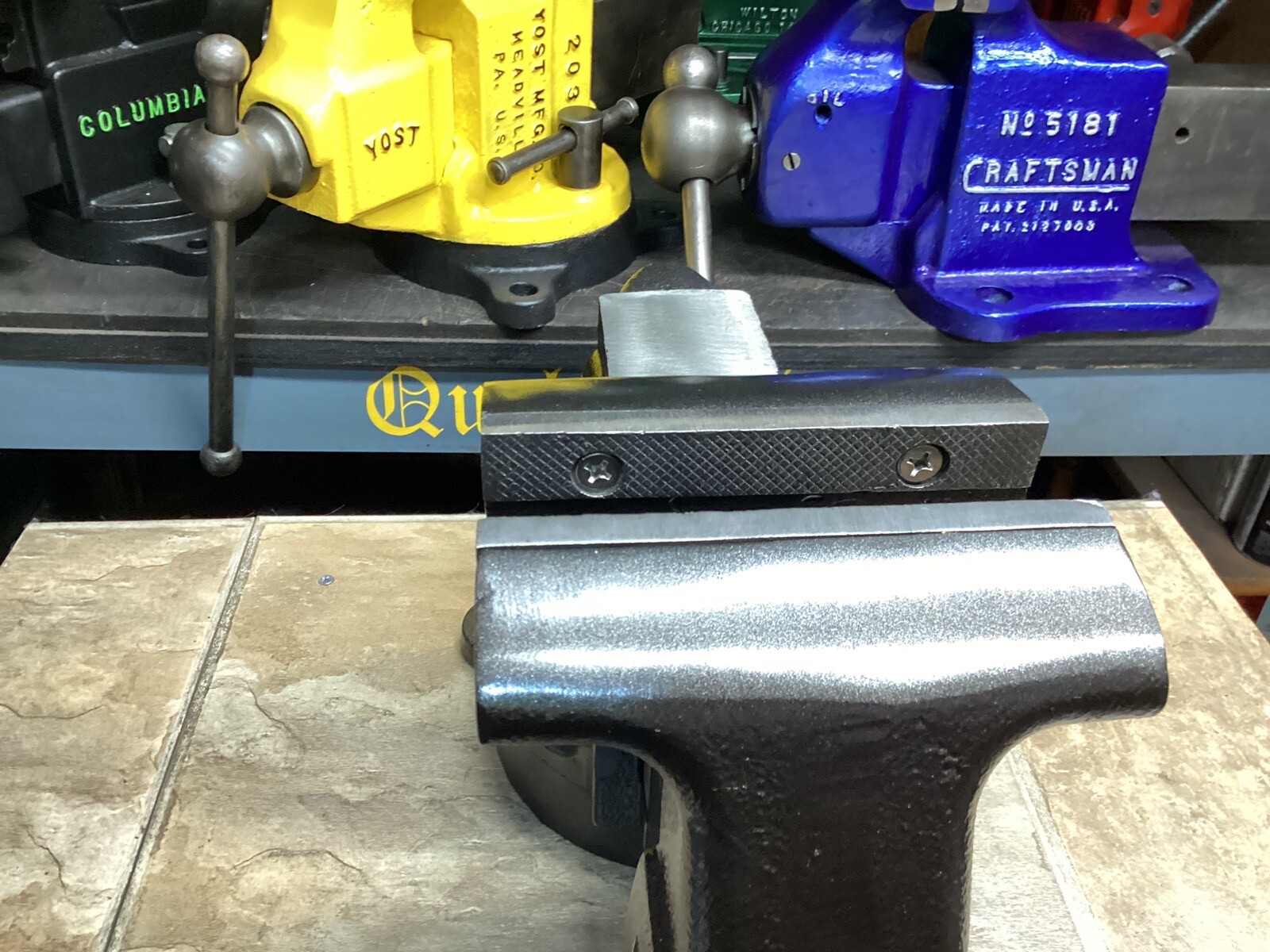 RESTORED VINTAGE CRAFTSMAN BENCH VISE 5 In JAWS 38 Lbs eBay