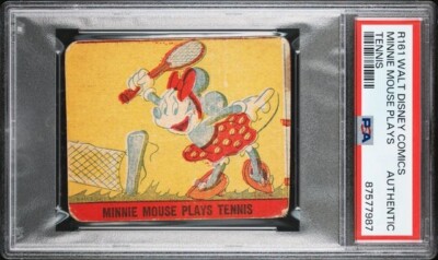 R161 MINNIE MOUSE PLAY TENNIS 1930 WALT DISNEY COMICS GRADED PSA