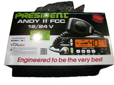 PRESIDENT ANDY II FCC SUPER MOD MORE POWER ONLY 4 WIRES  radio not included 