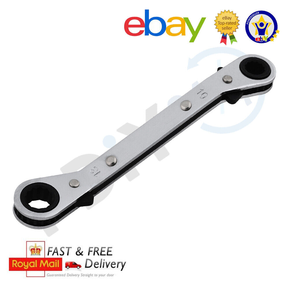 10mm x 13mm OFFSET RATCHETING RING SPANNER Reversible Ratchet Wrench